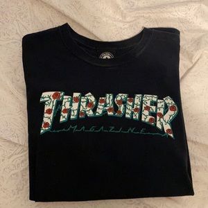 Thrasher blAck medium tee